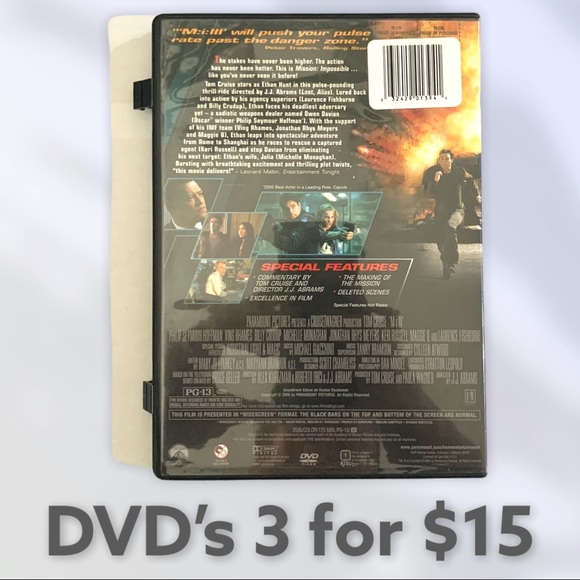 📀 Mission Impossible III DVD movie 📀 - Picture 2 of 3